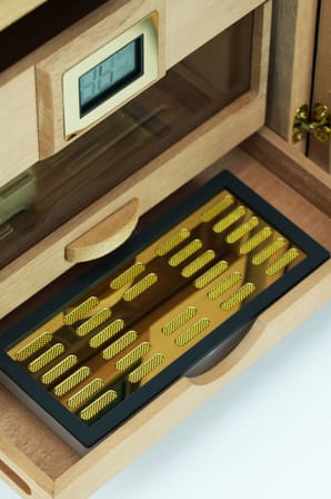 Sedir Ağacı 4 Çekmeceli Camlı Özel Humidor Puro Kutusu rd82khv  