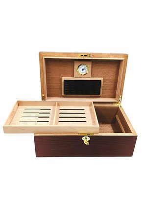 Falconetti Mat Kırmızı Humidor Anahtarlı Puro Kutusu rd76kr