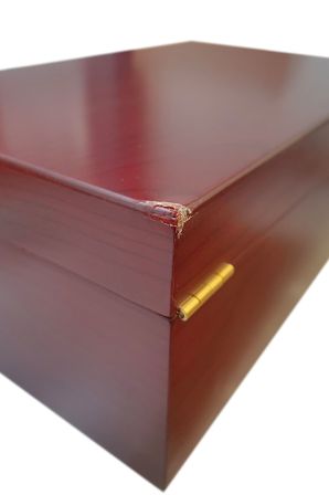 Falconetti De folu Mat Kırmızı Humidor Anahtarlı Puro Kutusu rd76kr-d