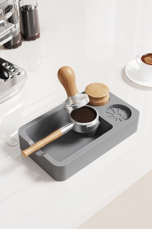 Kaymaz Silikon Kahve Mat istasyonu Tamper Tutucu Knock Box mt255