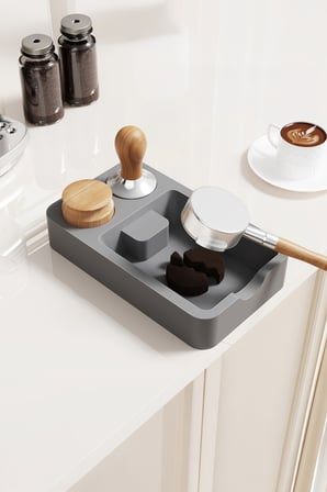 Kaymaz Silikon Kahve Mat istasyonu Tamper Tutucu Knock Box mt255