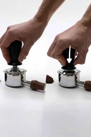 304 Çelik 51 mm Klikli Sabit Basınçlı Espresso Makinesi Tamperi Barista Ekipmanı mt262sy