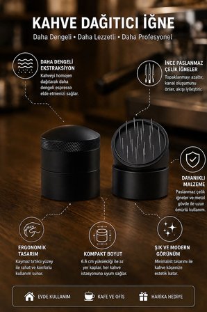 51 mm Espresso Makinası Needle Kahve Karıştırma iğnesi Espresso iğnesi mt266