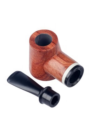 Falconetti 9 mm. Kahverengi Sandalwood Düz Sap Ahşap Pipo rd88khv