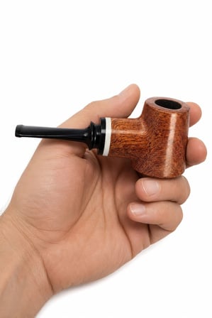 Falconetti 9 mm. Kahverengi Sandalwood Düz Sap Ahşap Pipo rd88khv
