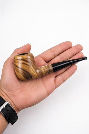 Falconetti 9 mm. Kahverengi Sandalwood Düz Sap Ahşap Pipo rd90