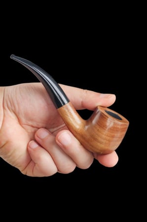 Falconetti 9 mm. Kahverengi Sandalwood Eğimli Sap Ahşap Pipo rd91