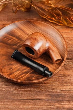 Falconetti 9 mm. Kahverengi Sandalwood Eğimli Sap Ahşap Pipo rd91