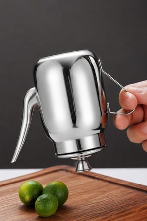 Komple Çelik Küçük Gümüş Renk 560 ml Yağdanlık Sosluk ve Sirkelik cin995by