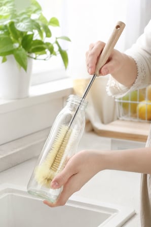 40 cm Çok Amaçlı Kupa Biberon Su Bardağı ve Şişesi Suluk Sürahi Temizleme Fırçası mt294