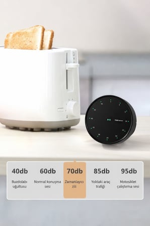 Siyah Led Göstergeli Mekanik Mutfak Manyetik ve Ayaklı Zamanlayıcı Timer thr396sy