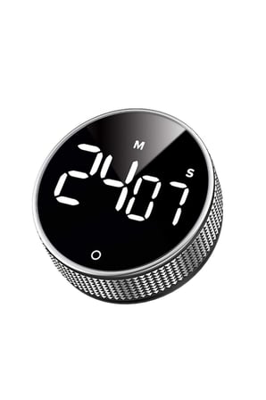 Siyah Büyük Led Göstergeli Dijital Mutfak Manyetik Zamanlayıcı Timer thr394