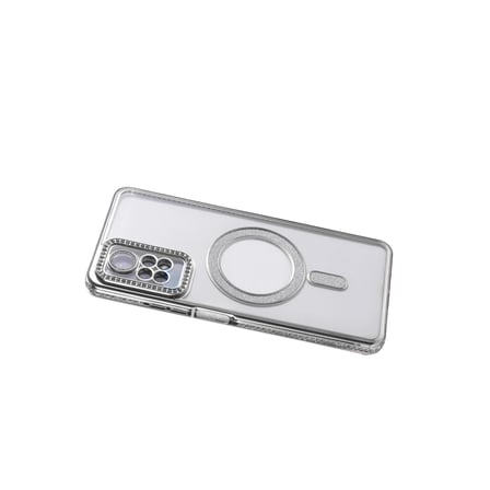Xiaomi Redmi Note 12 Pro 4G Joke Simli Magneticsafe Kılıf - Gümüş