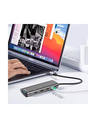 TYPE C TO USB 3.0 PD ÇOKLAYICI 60W ŞARJ ADAPTÖRÜ USB-C ÇOKLAYICI ÇEVİRİCİ
