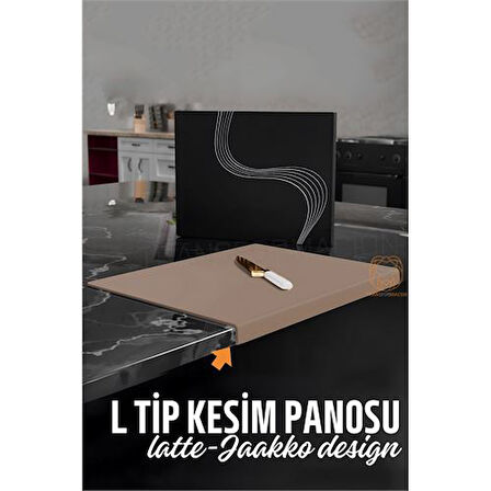 ModaCar Köşeli Kesim Panosu LATTE Kesim Tahtası Jaakko Design