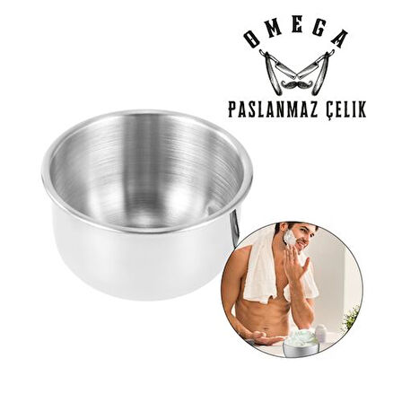 ModaCar Omega Paslanmaz Çelik Tıraş Tası