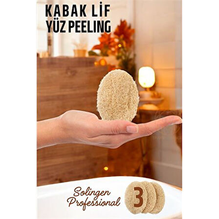 ModaCar Yüz Peeling Kabak Lifi 3 adet Solingen Professional