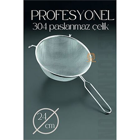 ModaCar 24 Cm Süzgeç 304 Paslanmaz Çelik