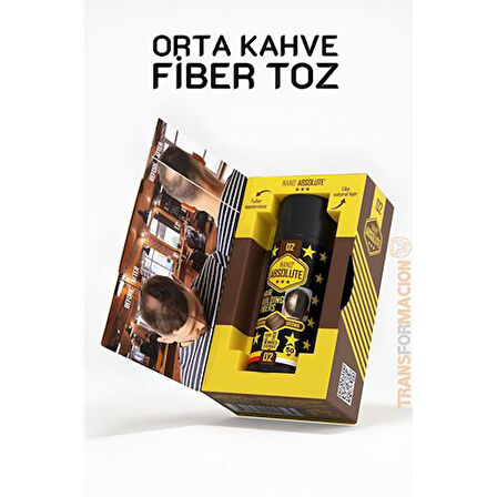 TransForMacion Saç Dolgunlaştırıcı Fiber Topik Toz ORTA TON KAHVERENGİ