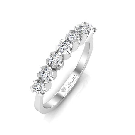 0,35 Karat Yarımtur Pırlanta Yüzük