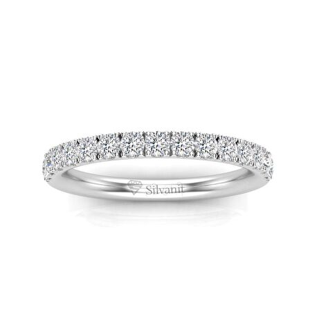 1,00 Karat Yarımtur Pırlanta Yüzük