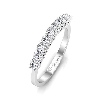 0,54 Karat Yarımtur Pırlanta Yüzük