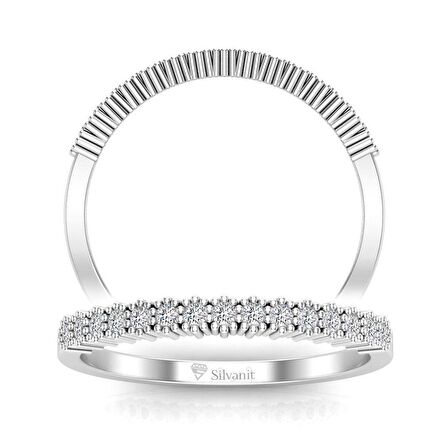 0,12 Karat Yarımtur Pırlanta Yüzük