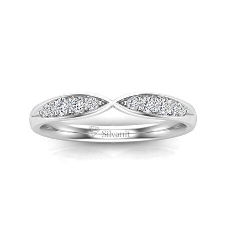 0,15 Karat Yarımtur Pırlanta Yüzük