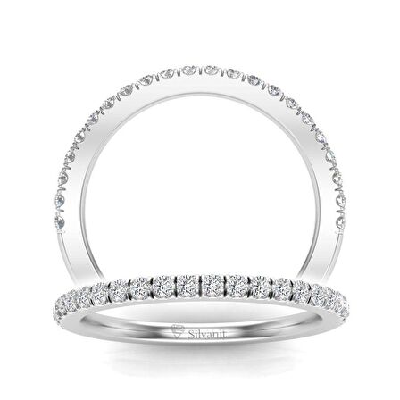 0,15 Karat Yarımtur Pırlanta Yüzük