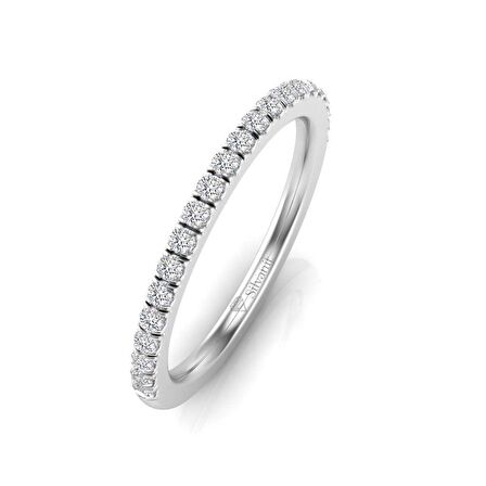 0,15 Karat Yarımtur Pırlanta Yüzük