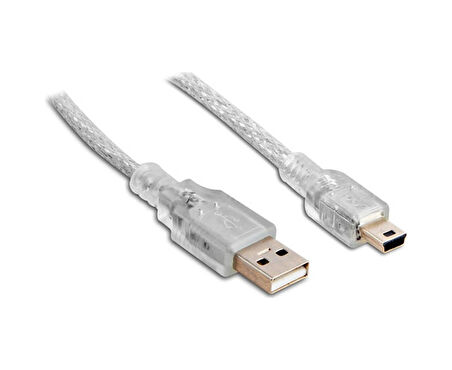 5PİN KABLO 3 METRE USB 2.0 AM/MİNİ PWRSTR