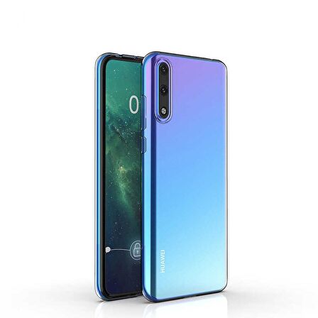 Gpack Huawei Y8P Kılıf Süper Silikon Arka KorumaNano Glass