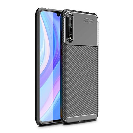 Gpack Huawei P Smart S Kılıf Negro Karbon Dizayn Silikon