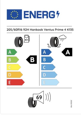 Hankook Ventus Prime K135 205/60R16 92H Yaz Lastiği - 2026