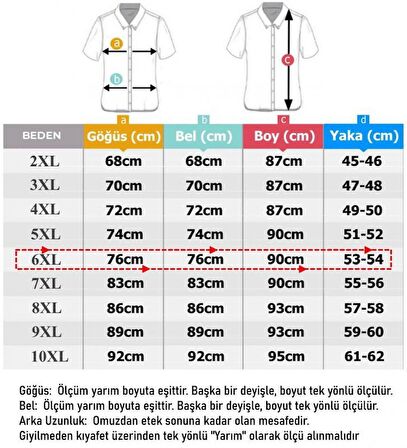 Erkek Büyük Beden 117 Kilo İçin Uygun Kısa Kol Gömlek