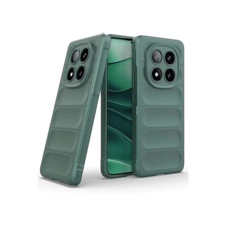 Xiaomi Redmi Note 14 Pro 4G Kılıf Optimum Silikon - Koyu Yeşil
