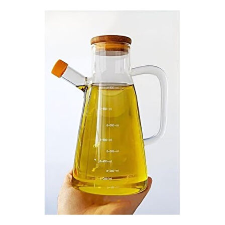 Kapamarka Borosilikat Cam 900 ml. Yağdanlık