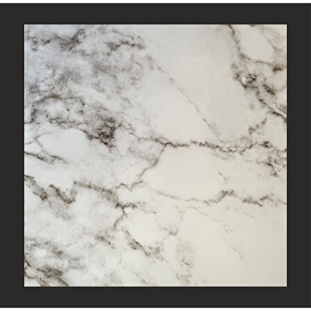 Kapamarka 30x30 Cm Pvc Duvar Karosu 4'Lü Paket - Siyah Beyaz Mermer