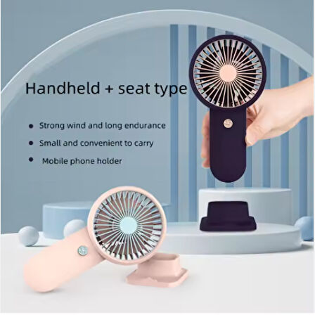 Kapamarka Şarjlı Taşınabilir El Tipi Mini Fan