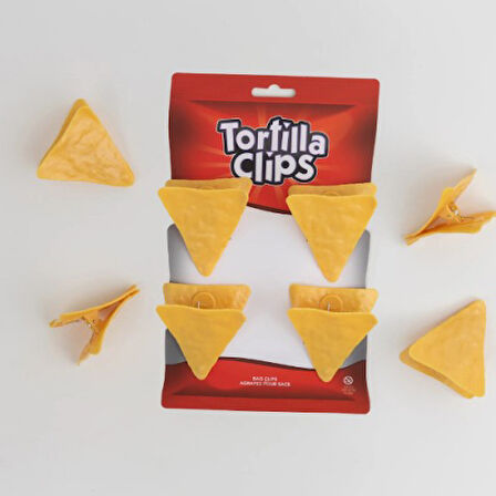 Kapamarka Cips Şeklinde Poşet Klipsleri