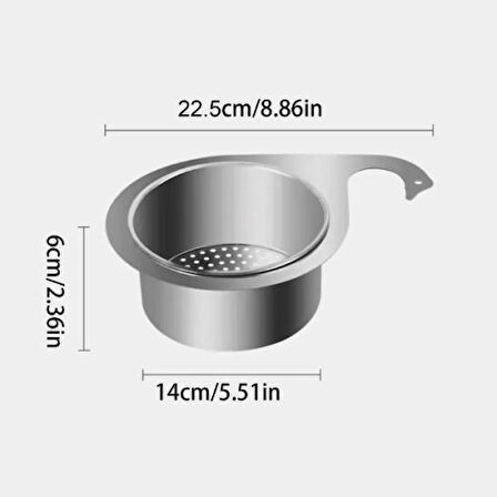 Kapamarka Kuğu Tasarımlı Paslanmaz Lavabo Drenaj Sepeti