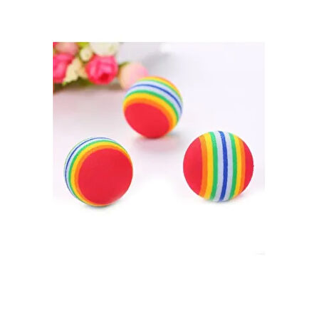 Kapamarka Sünger Kedi Köpek Çiğneme Ve Oyun Topu 4 Adet