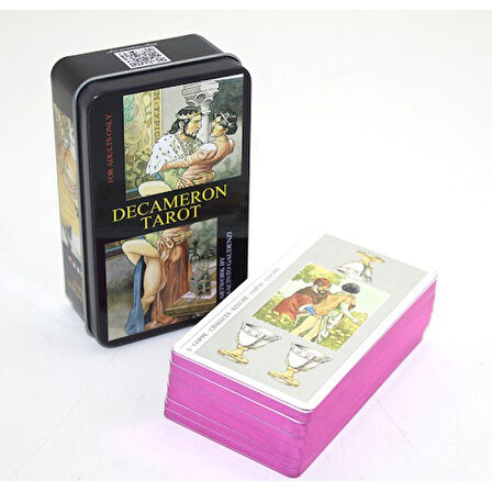 Kapamarka Metal Kutulu Tarot Kartı Decameron