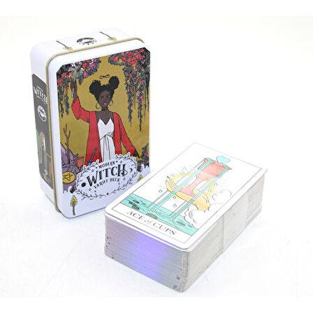 Kapamarka Metal Kutulu Tarot Kartı Modern Witch