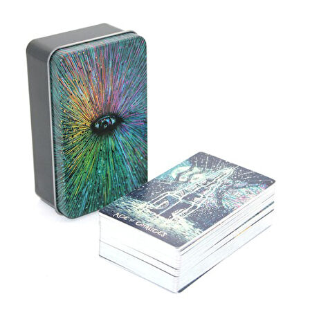 Kapamarka Metal Kutulu Tarot Kartı Prisma