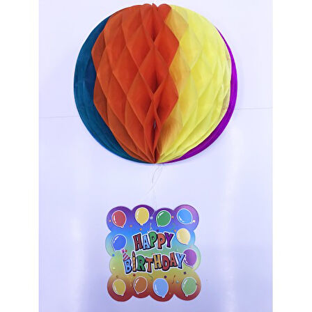 Kapamarka Happy Birthday KaÄŸÄ±t SÃ¼sÃ¼ 55 cm