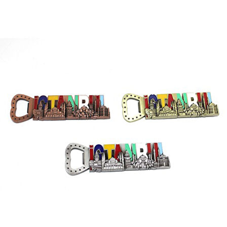 Kapamarka İstanbul Yazısı Metal Magnet Ve Açacak