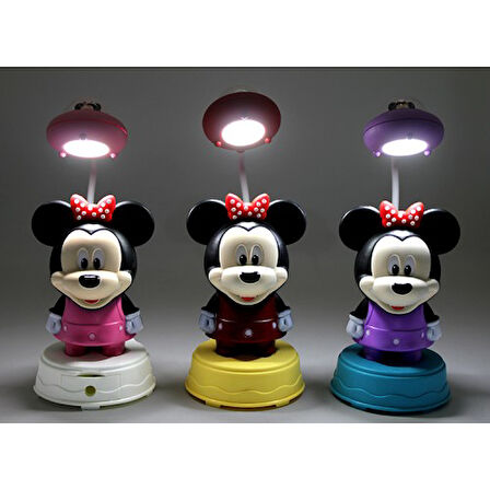 Kapamarka Mickey Mouse Masa Üstü Lamba USB Şarjlı Model 1