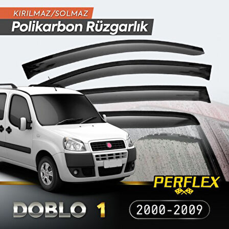 Kapamarka Fiat Doblo 1 2000-2009 Cam Rüzgarlığı V2 Düz