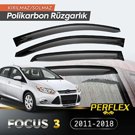 Kapamarka Ford Focus 3 2011-2018  (6 Parça) Cam Rüzgarlığı V2 Mugen